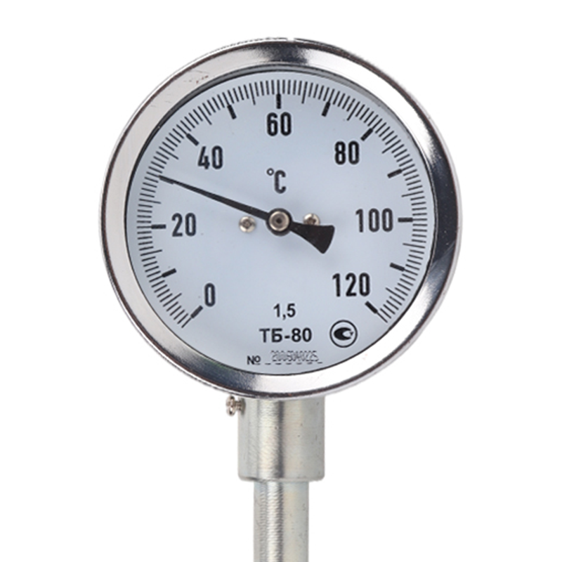 Iron sheathed thermometer