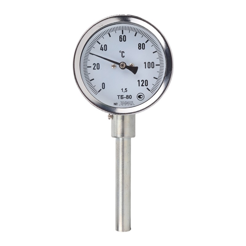 Iron sheathed thermometer